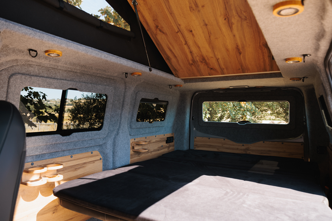 Interior, bed down, boot shut
