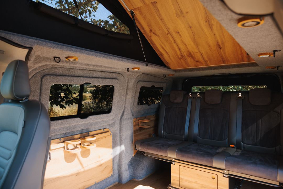 Interior view from passenger seat