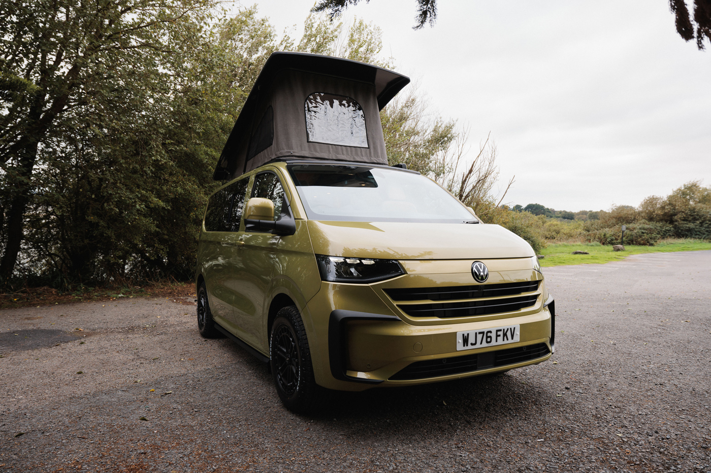 Exterior front view, pop top up