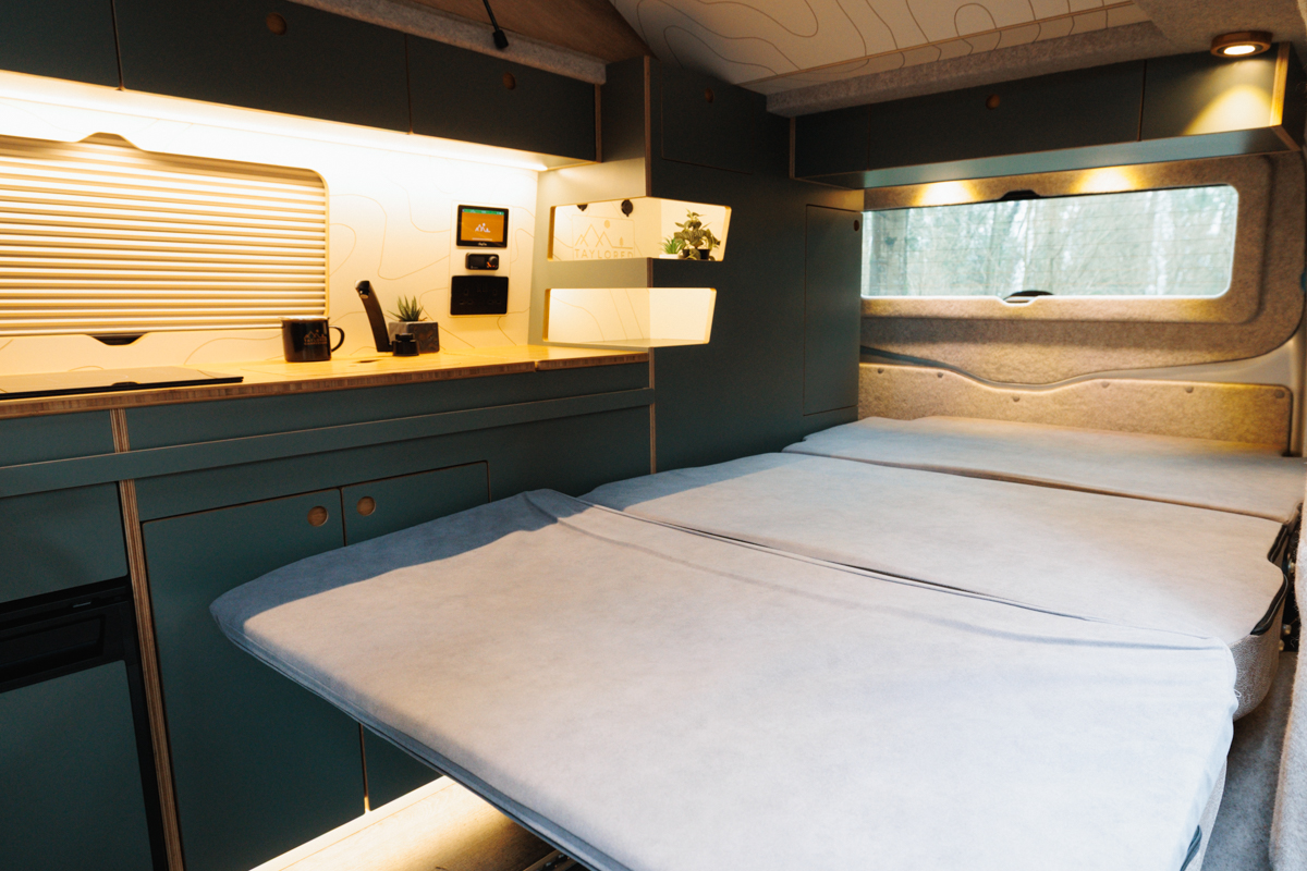 Interior bed setup