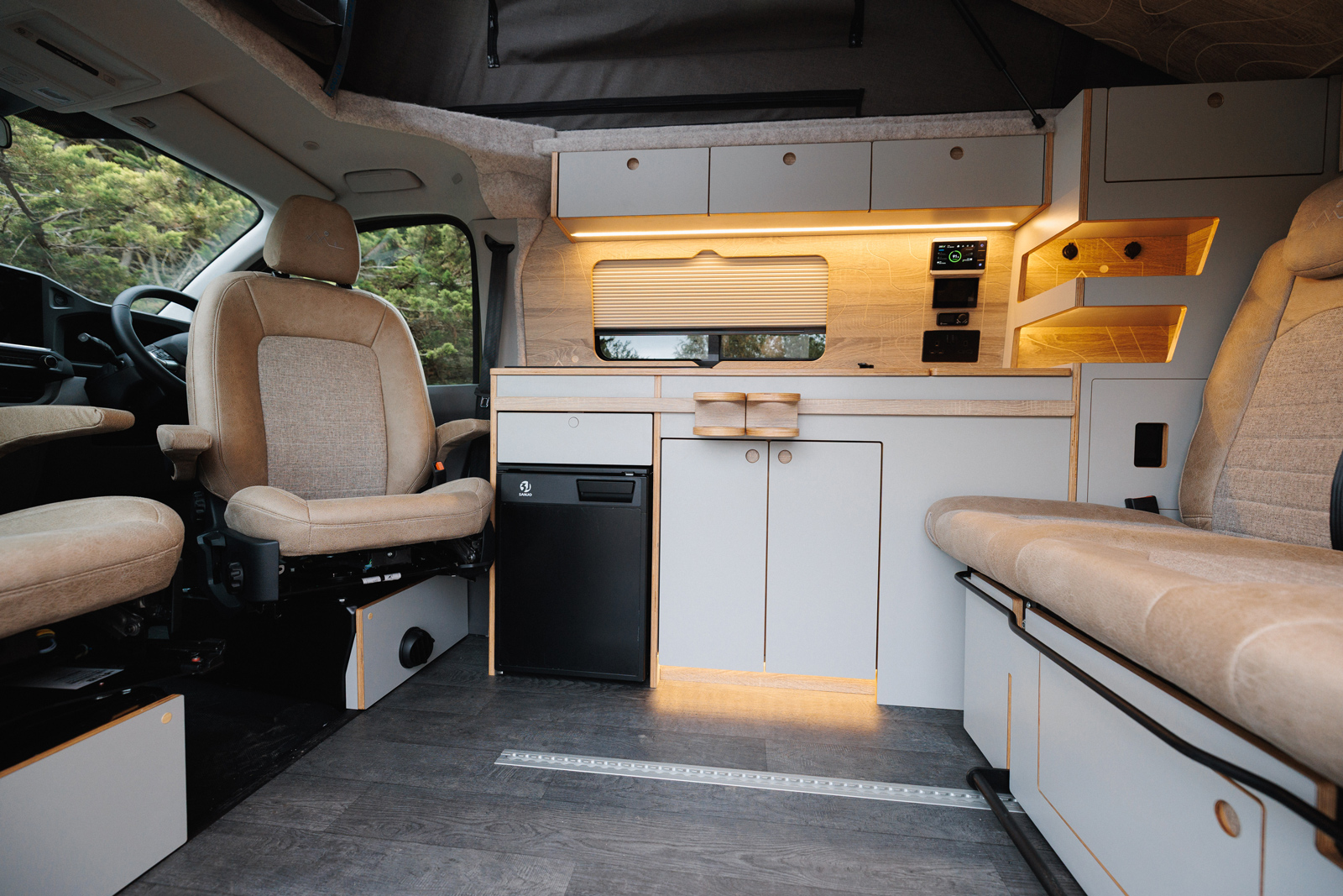 Kitchen and rear seating